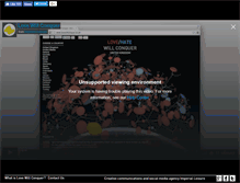 Tablet Screenshot of lovewillconquer.co.uk